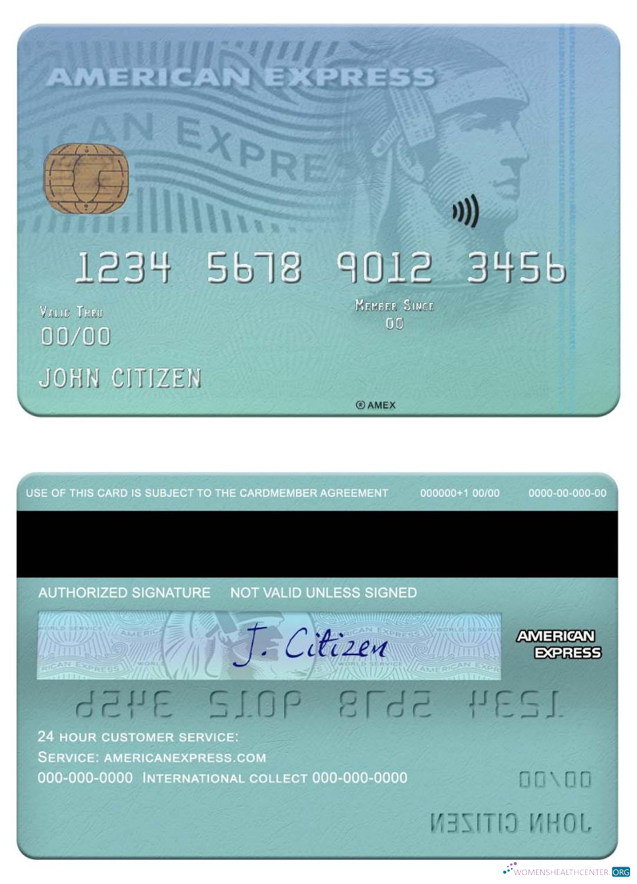 Download USA New York CFSB bank amex card Photoshop template